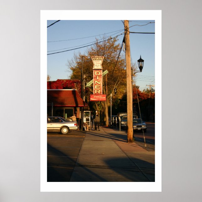 Póster Afternoon Lull at the Diner (Frente)