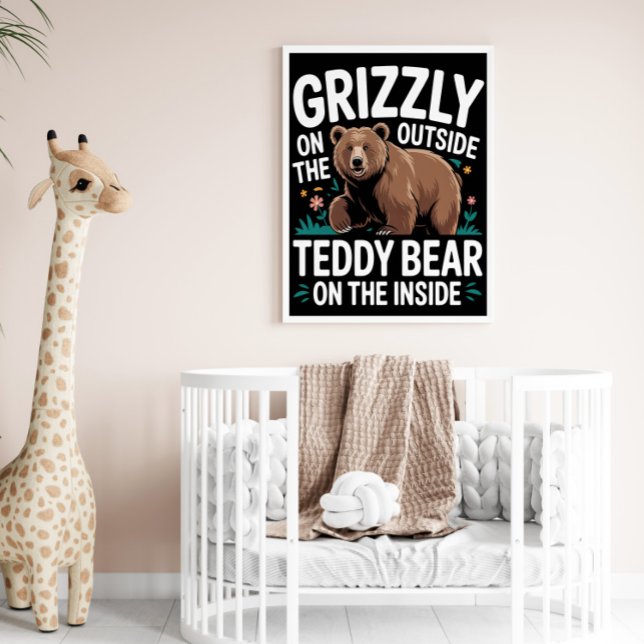 Póster Afuera Grizzly, Oso Teddy Dentro (Subido por el creador)