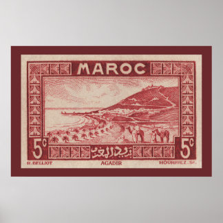 Póster Agadir, Marruecos - Poster