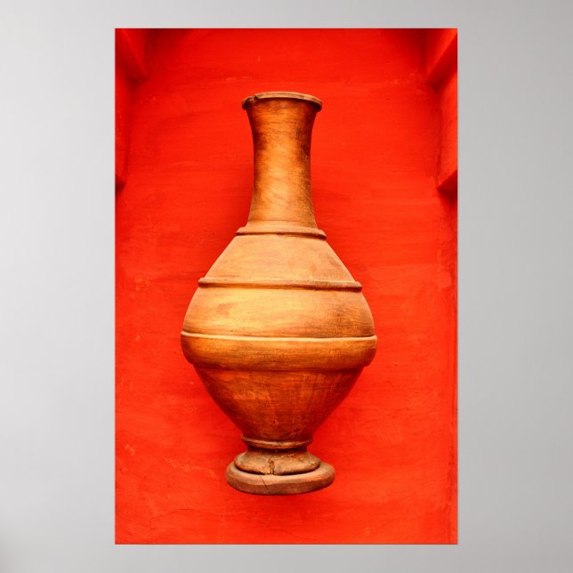 Póster agadir morocco medina de madera jarrón folk islami (Frente)