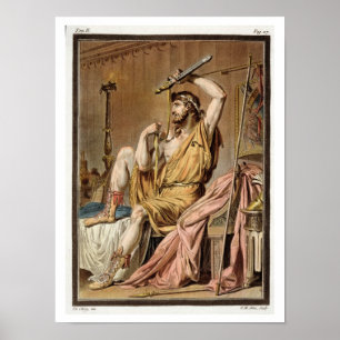 Póster Agamemnon, disfraz de "Iphigenia in Aulis" de Jea