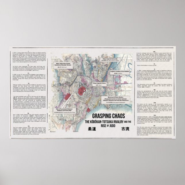 Póster Agarrando el caos: El ascenso del Poster de judo (Frente)
