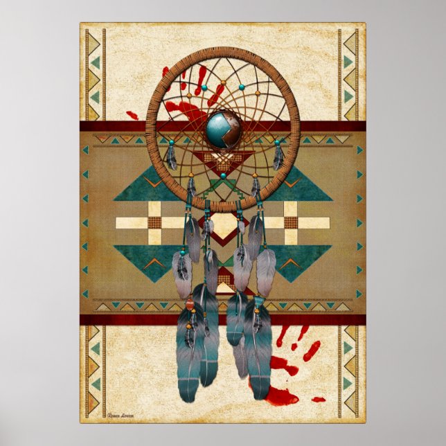 Póster Agarrando el espíritu de los nativos estadounidens (Frente)