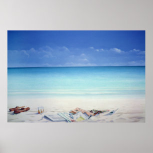 Póster Agente de playa