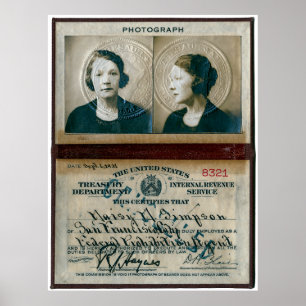 Póster Agente de prohibición Simpson AKA Lady Hooch Hunte