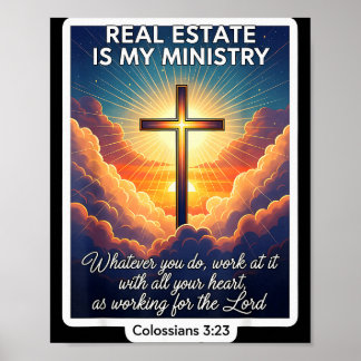 Póster Agente Inmobiliario Cristiano La Inmobiliaria Es M