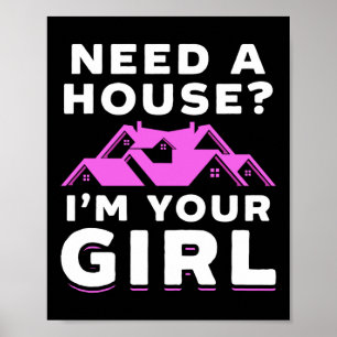 Póster Agente Inmobiliario Realtor Necesita Una Casa Que 