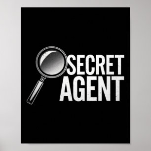 Póster Agente secreto - Agente secreto Inspector de vestu