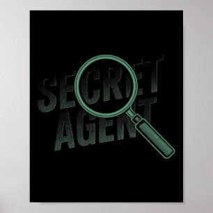 Póster Agente secreto - Agente secreto Inspector de vestu