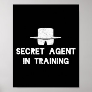 Póster Agente Secreto Entrenamiento Halloween Disfraces E