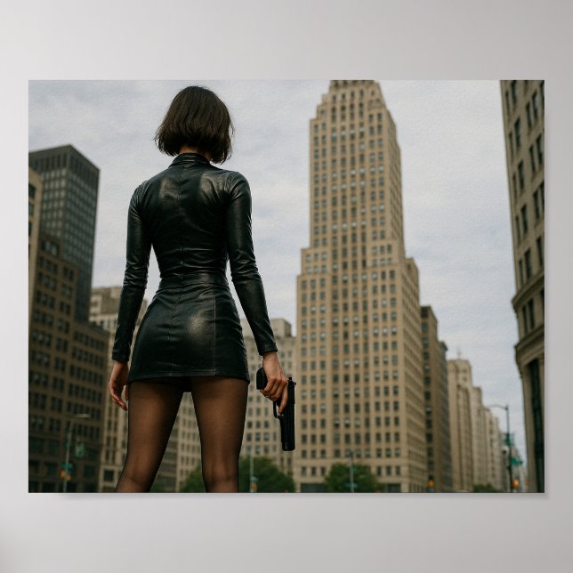 Póster Agentin Black Poster (Frente)
