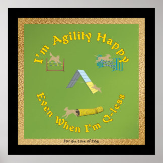 Póster Agility Happy