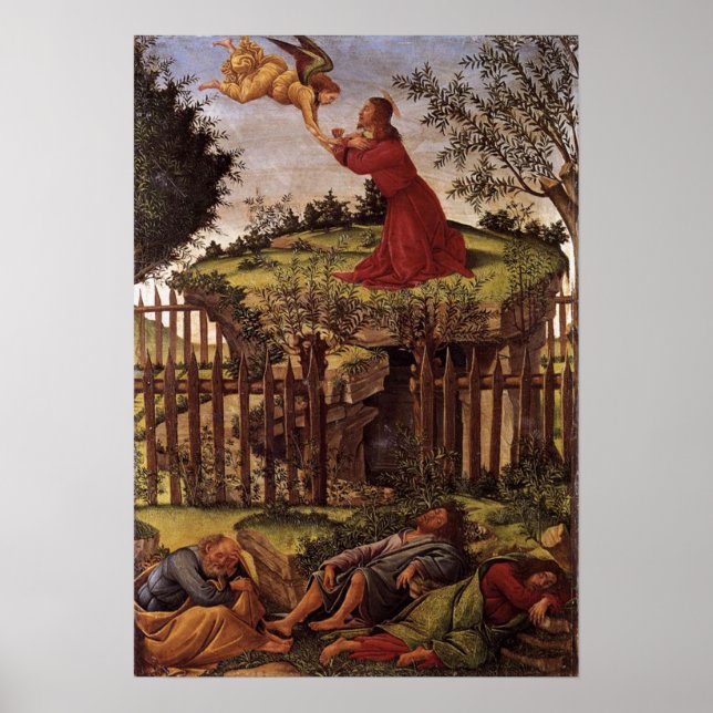 Póster Agonía en el Jardín - Botticelli - c1500 (Frente)