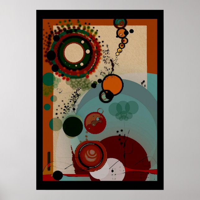 Póster Agoraforbialice Poster abstracto (Frente)