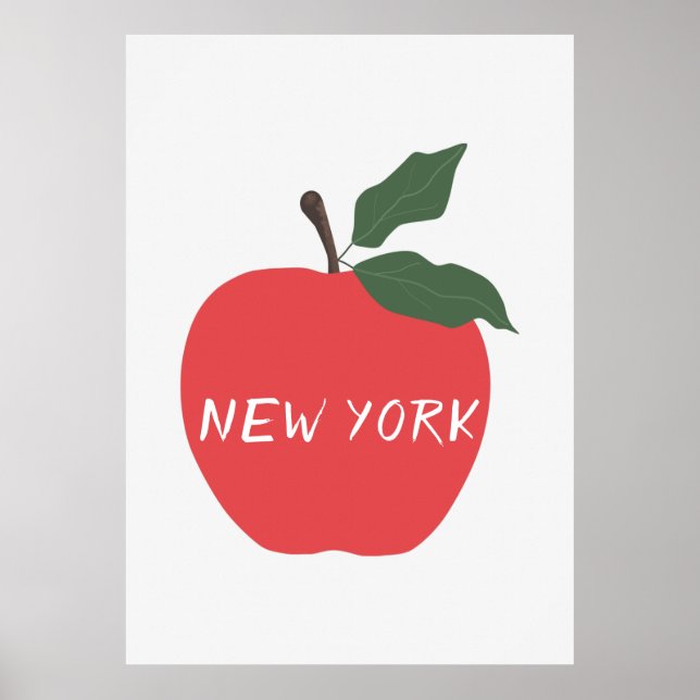 Póster Agosta roja de Nueva York (Frente)