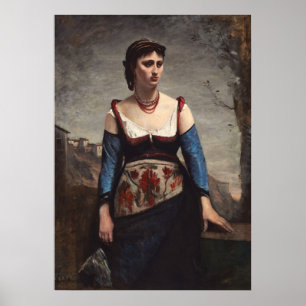 Póster Agostina - Jean-Baptiste- Corot Fine Art