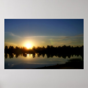 Póster Agosto Sunset