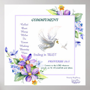 Póster Agradable compromiso Poster Delicate Dove