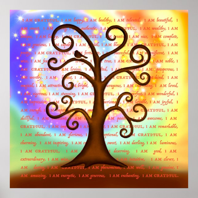 Póster "Agradecido" (Frente)