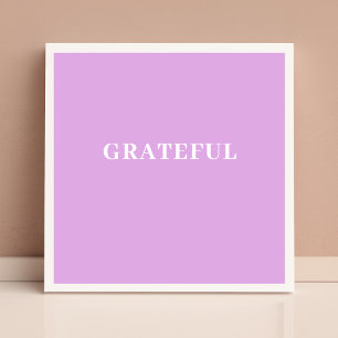 Póster Agradecido Inspirador moderno Minimalista