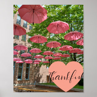 Póster Agradecido ... viendo belleza en la lluvia!