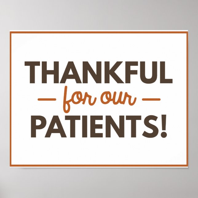 Póster Agradecimiento a nuestro Poster de pacientes (Frente)