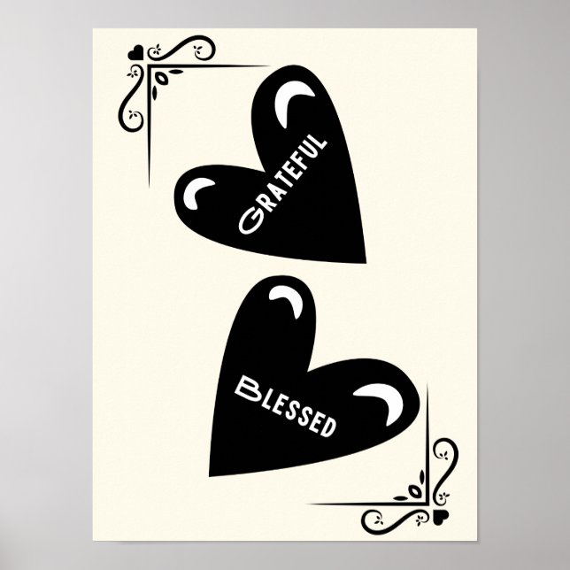 Póster Agradecimiento - Bendecido (Frente)