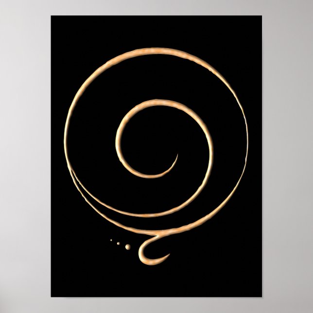 Póster Agradecimiento de Oro (Frente)