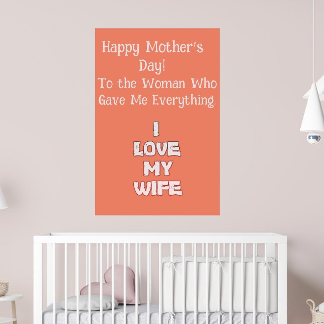 Póster Agradecimiento para siempre: Feliz Día de la Madre (Guardería 2)