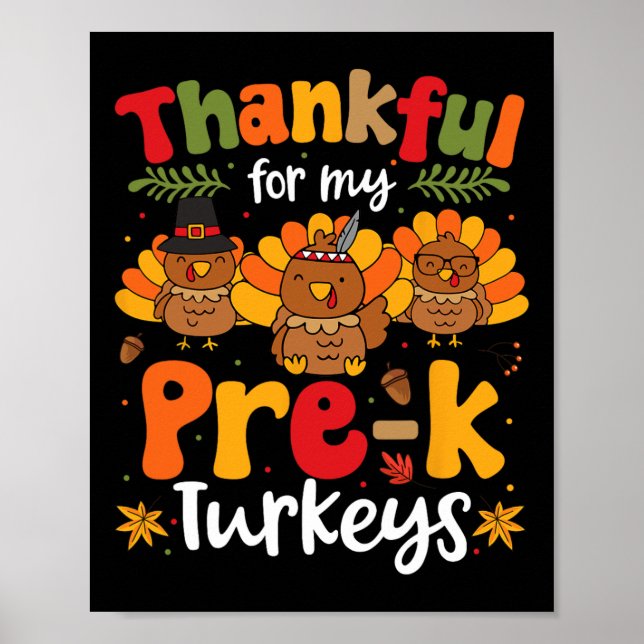 Póster Agradecimiento Por Mi Profesor De Acción De Gracia (Frente)