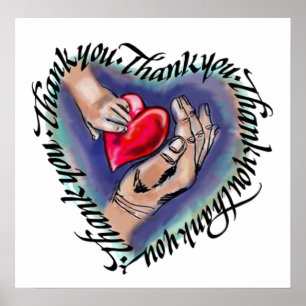 Póster Agradezca el corazón completo, poster