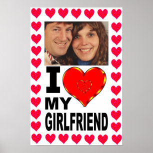 Póster Agrega Tu Foto Amo A Mi Novia