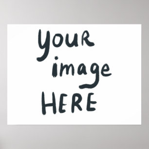 Póster Agrega tu LOGOTIPO o imagen personalizada 