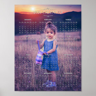 Póster Agrega tu propia foto Calendario 2026   