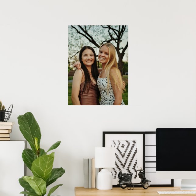 Póster Agrega Tu Propia Foto Personalizada (Oficina en casa)