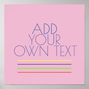 Póster agrega tu propio texto texto en estilo moderno ros