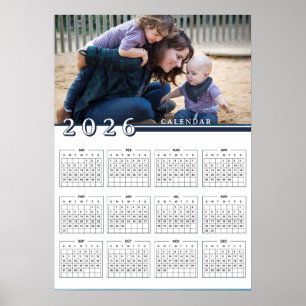 Póster Agregar calendario 2026 con foto