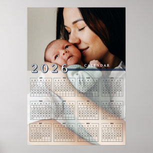 Póster Agregar foto Calendario 2026 Foto