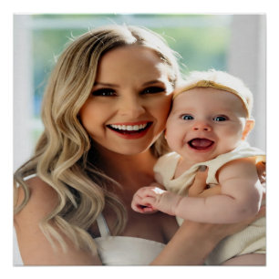 Póster Agregar foto de bebé personalizar personalizado