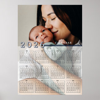 Póster Agregar foto Foto de calendario 2026