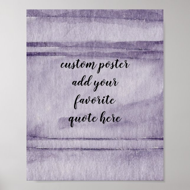 Póster agregar su propio diseño de acuarela poster de pre (Frente)