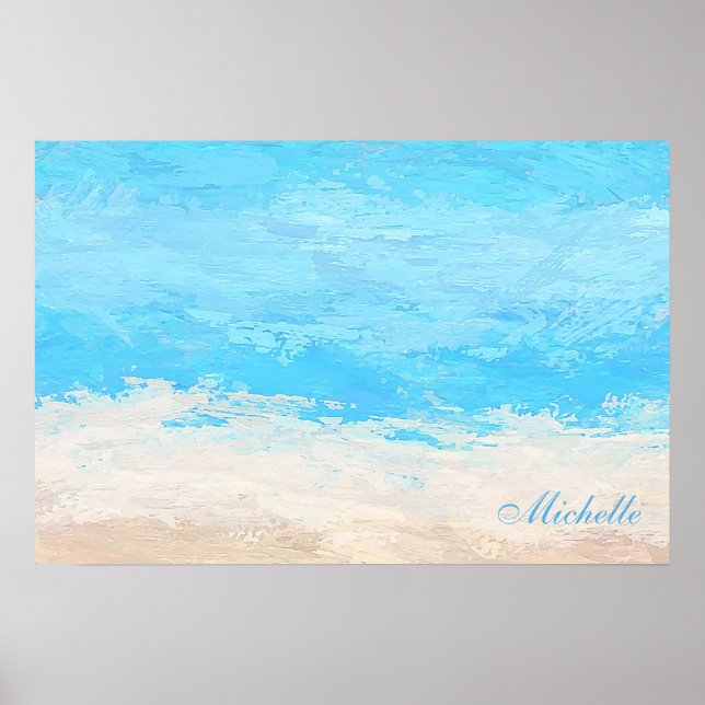 Póster Agregar su propio nombre personalizado | POSTER (Frente)