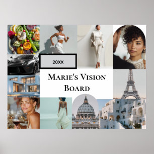 Póster Agregar tu cartel personalizado de visión con foto