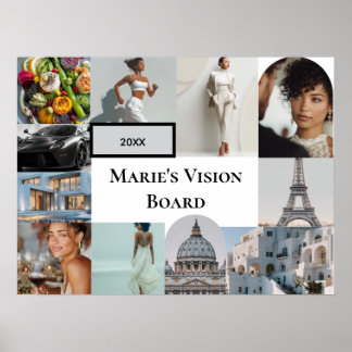 Póster Agregar tu cartel personalizado de visión con foto