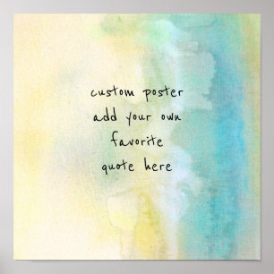 Póster agregar un diseño de pintura de color de agua pers