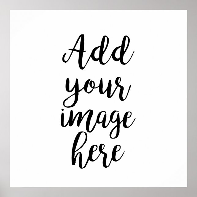 Póster agregar un poster personalizable de imagen propio (Frente)