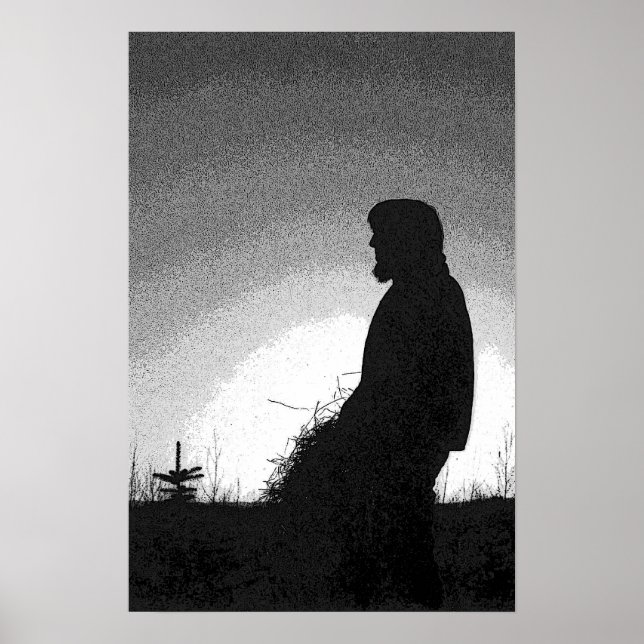 Póster Agricultor al atardecer (Frente)