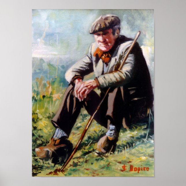 Póster Agricultor/Labrego/Farmer (Frente)