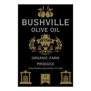 Póster Agricultores comercializan aceite de oliva