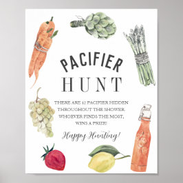 Póster Agricultores de bebés cultivados localmente comerc